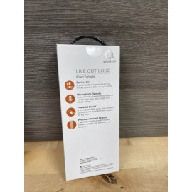 Quikcell QMIX200 Gray Wired Earbuds Brand New