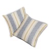 Aytipun Blue Yellow Pillow Covers 20x20 Set of 2 Gray
