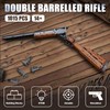 Finger Rock Double Barrelled Model Gun Building Set for Adults,