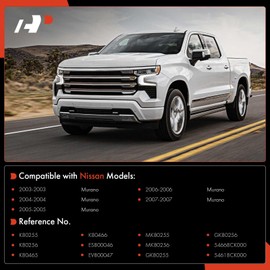 A-Premium Set of 8, Front Inner Outer Tie Rod End, Front and Rear Sway Bar Link, Compatible with Nissan Murano 2003 2004 2005 2006 2007