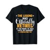 The Legend Has Officially Retired Funny Retirement T-Shirt