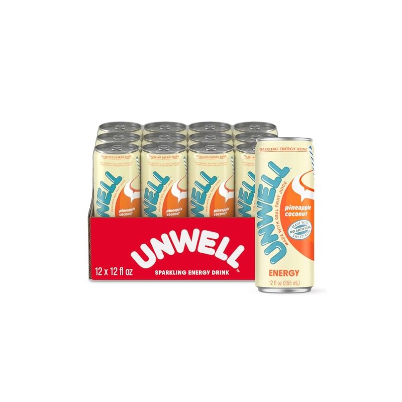 Unwell Energy RTD Pineapple Coconut 12x12oz