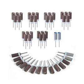 32Pcs Sanding Drums Sandpaper Sticks Set, 180-2000 Grit Sanding Bits with 1/8"(3mm) Shank for Rotary Tools, Sanding Bands Set for Metal Rust Removal, Jade Polishing, Wood Grinding - Polishing Kit with