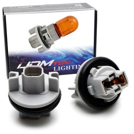 iJDMTOY Pair OE-Spec 7440 Turn Signal Blinker Light Adapter Socket Compatible with Honda Civic Odyssey Fit Insight Pilot, Acura ILX MDX RSX, etc