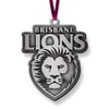 Brisbane Lions AFL Footy Metal Ornament