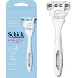 Schick (シック) Schick Hydro Silk Salon Plus Holder (with blade) Women's Razor Skin Guard White 1 piece (x 1)