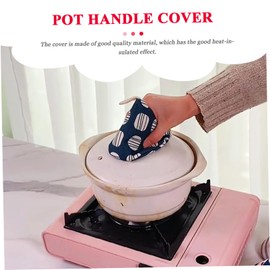 LABRIMP Triangle Oven Gloves Pot Lid Handle Cover Heat Gloves for Double Oven Pot Lid Protector