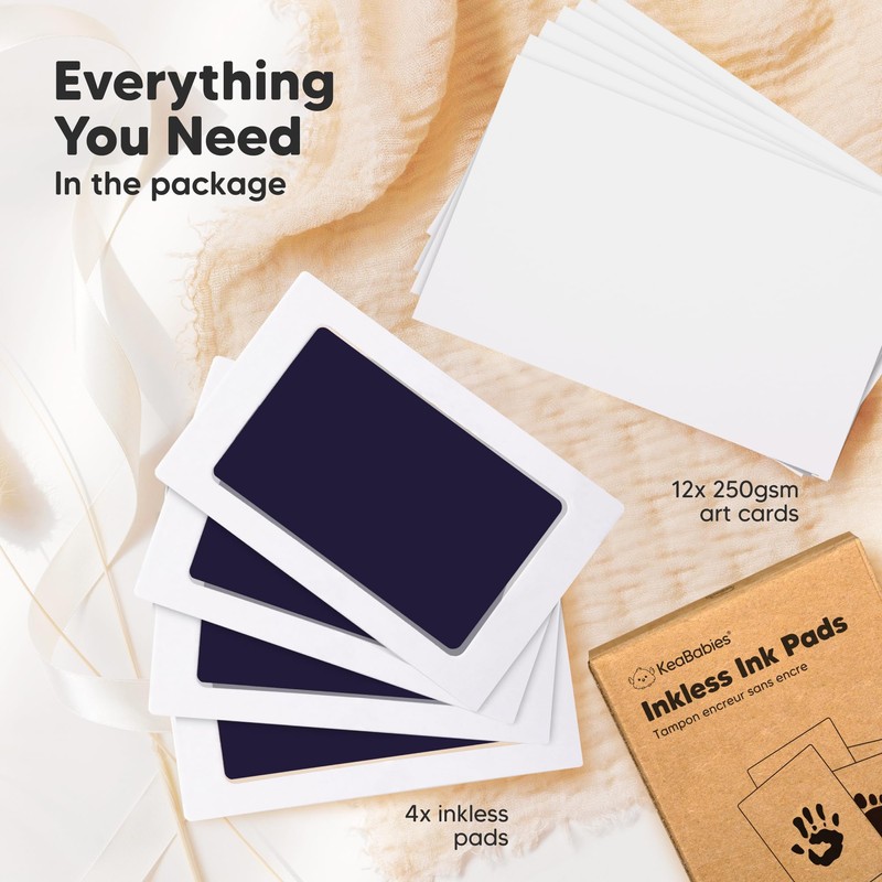 4-Pack Inkless Baby Hand and Footprint Kit - Mess Free