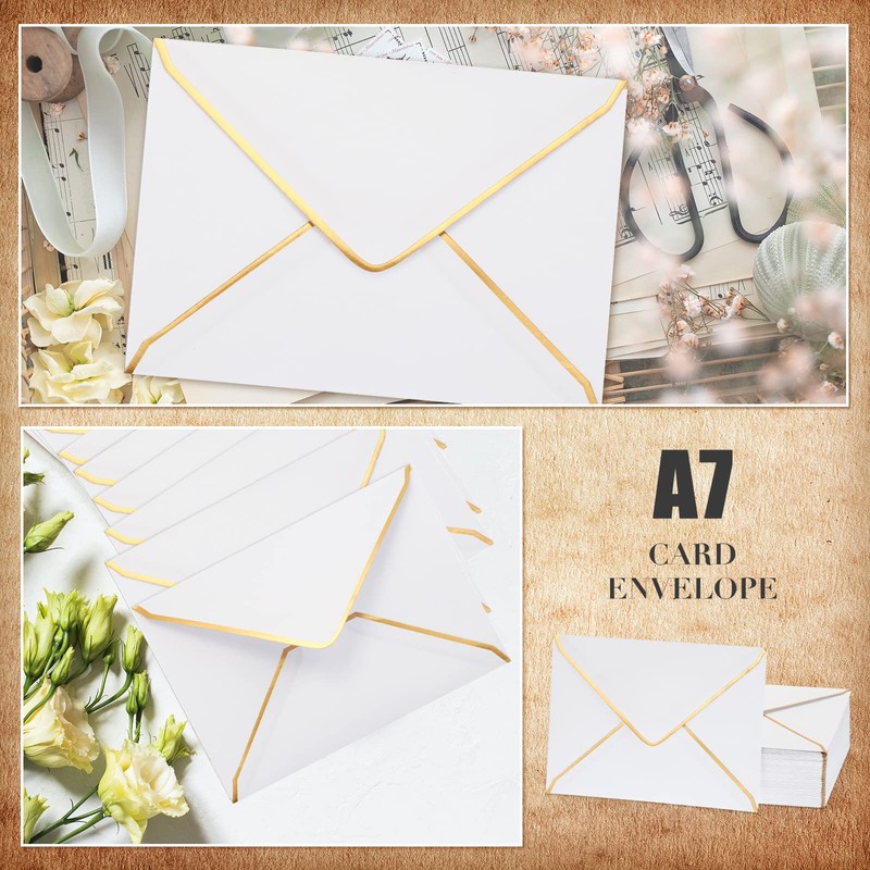 Teling 100 Pack 5 x 7 Envelope Invitations A7 V