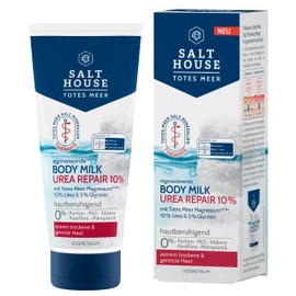 Salthouse Dead Sea Therapy Body Milk Urea Repair 10%, Rich Ingredients for Efficient Itching Calming for Extremely Dry Skin, 200 ml