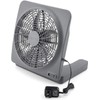 O2COOL Treva 10-Inch Portable Desktop Air Circulation Battery Fan, 2
