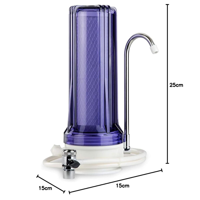 iSpring CKC1C Countertop Drinking Water Filtration System with Carbon Filter,