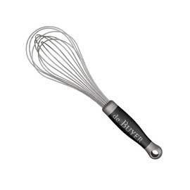 de Buyer GOMA Universal Whisk - 8” - Ideal for Whisking Eggs, Sauces & Emulsions - Designed for Heavy, Frequent Use - Ergonomic & No-Slip Grip - Dishwasher Safe