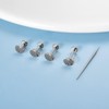 Labret Piercing 16g (1.2mm) - G23 Titanium Pin Plug with