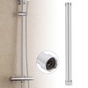 Copper Shower Extension Arm, 25mm Diameter Electroplated Tube, Durable Bathroom