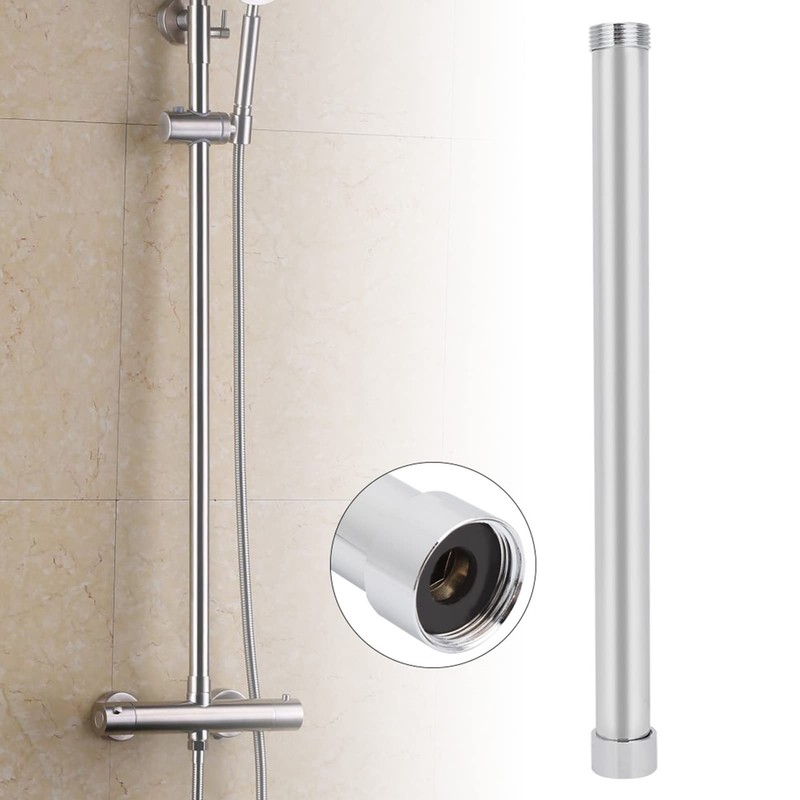 Copper Shower Extension Arm, 25mm Diameter Electroplated Tube, Durable Bathroom