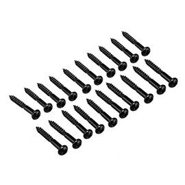 Musiclily Pro Guitar Tremolo Bridge Mounting Screws for Strat, Black (Set of 20)