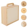 Geytetqi 4 PCS Wood Boxes for Crafts, 7.68 x 7.68