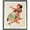 Norman Rockwell 1992 " Marbles Champ NR0102" 9 x 11"
