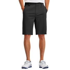 PULI Dress Shorts Men 10 Inch Quick Dry 5 Pocket Stretch Golf Casual Shorts for Business Travel Hiking Black 34