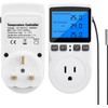 Diymore Plug in Thermostat Temperature Controller Electric Digital Thermostat Heating