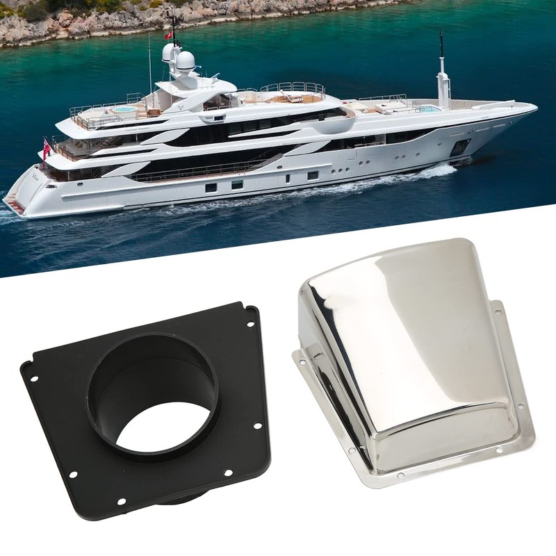 Marine Cowl Ventilator 304 Stainless Steel with Adjustable Nylon Base