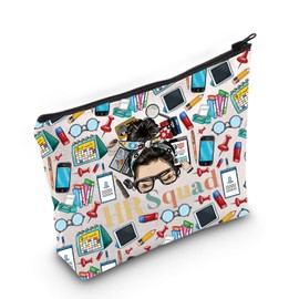 WZMPA Human Resources Cosmetic Makeup Bag HR Director Gift HR Squad Makeup Zipper Pouch Bag Human Department Merchandise, HR Squad F, Fit