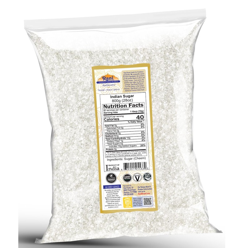 Rani Indian Sugar Khand (Khandsari) 28oz (800g) ~ All Natural