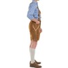 Oskar Deluxe Tan Lederhosen Mens Costume Large
