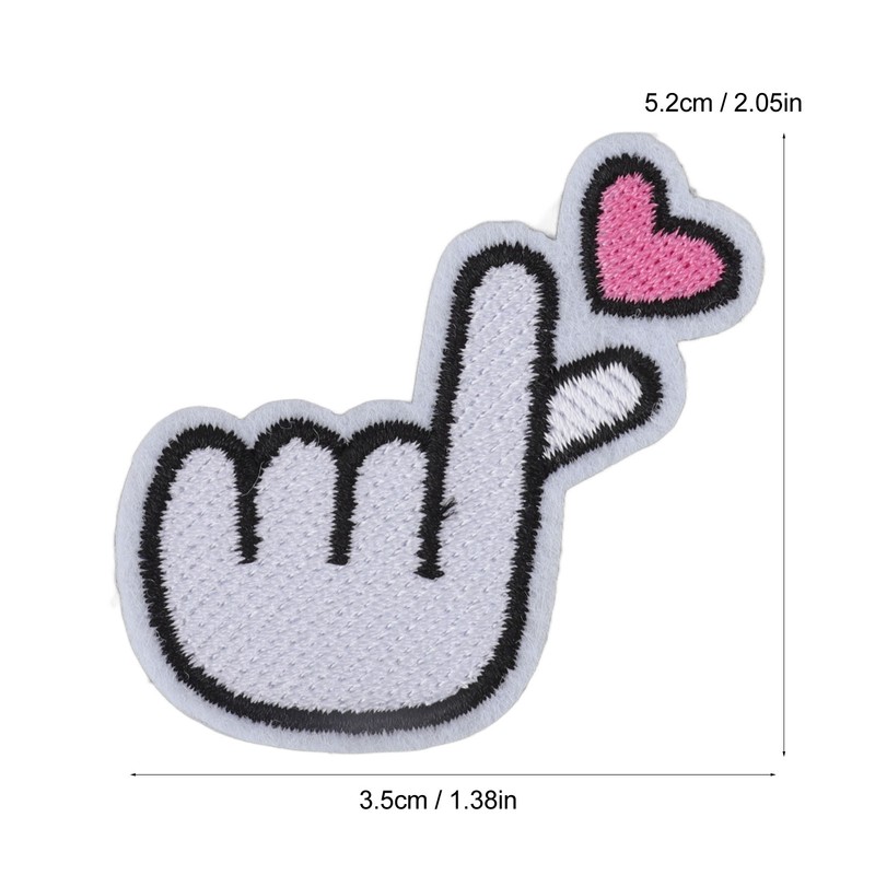 30Pcs Gesture Patches Love Heart Design Premium Cotton Strong Adhesion
