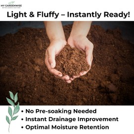 GARDENWISE Peat Moss for Plants – Organic Sphagnum Peat Moss for Orchids, Terrariums, Seed Starting, Reptiles & Potting Soil Mix (20 quarts)