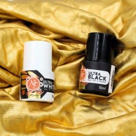 Pack 2 Geles Blanco Y Negro Uña Manicura. Monarca. Mc Nails                                                                                           