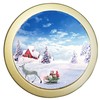 alblinsy Round Photo Frame Wooden Wall Hanging Picture Frames for