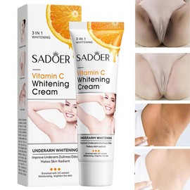 Yeweian Yeweian Crema para Aclarar las Axilas y Partes Intimas, Eliminador de Manchas Oscuras para la Cara, Crema Aclaradora para reas ntimas, Cuello, Axilas, Codos, Muslos Internos y Rodillas