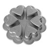 Nordic Ware Cast-Aluminum Non-Stick Mini Hearts Baking Pan, Black