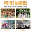 25 Slanted Photo Booth Frames with Inserts for 2x6 Photo