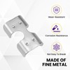 SATUY 1/2 Inch Double Rope Clips, Heavy Duty Zinc Plated