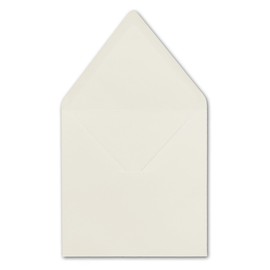 Glüxx-Agent 25 Square Envelopes Natural White 15.5 x 15.5 cm 110 g/m² Wet Seal Postal Envelopes without window ideal for Christmas greeting cards invitations from your