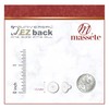 Universal EZback Earring Backs Soft Clear Silicone and 14k White
