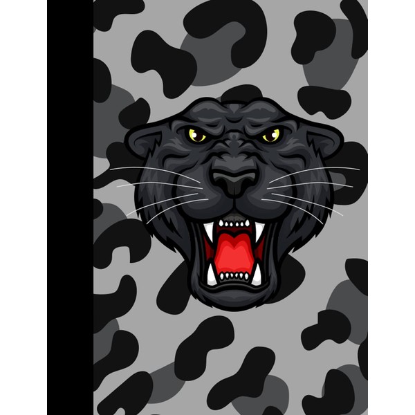 leopard print composition notebook, ruled notebook, grey composition notebook, mead