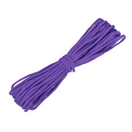 YELARXI Reflective Paracord Rope, Fluorescent Paracord Rope 7 Strand Guyline Camping Parachute Cord, 4 mm 49 ft Fit for Camping Hiking Fishing Tent Outdoor DIY Projects (Purple)