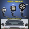Nilight Ditch Light Brackets Hood Hinges Mount Bracket Kit for