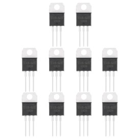 sourcing map 10 Pcs Bidirectional Thyristor BTA16-800B TO-220 800V 16A Rail Silicon Controlled Rectifiers for Electronic Instruments Smart Home Appliances Drones