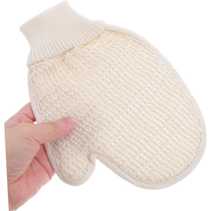 Guantes de Baño Exfoliantes de Doble Cara ERINGOGO Sisal Color