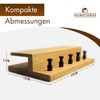 Heimatspäne Key Rack Wood with Shelf Solid Oak Wood High-Quality
