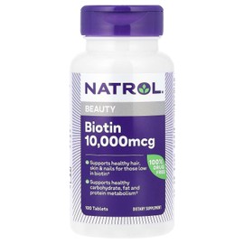 Natrol Biotin Max 10000 Mcg, 100 Tablets
