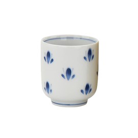 [Butsugawa Buddhist Altar Tea Cup] Tea Cup Buddhist Altar, Flower Scattering, Blue, 1.8
