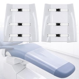 Cubierta del asiento del pie de la silla dental - Almohadillas impermeables del pie de la práctica dental con bandas elásticas, 18,8" L x 17,1" W, 2 PCS