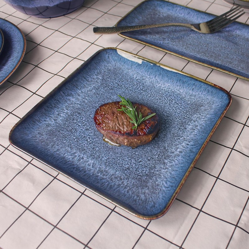 jinsongdafa Porcelain Dinner Plates set dessert salad dish Set of