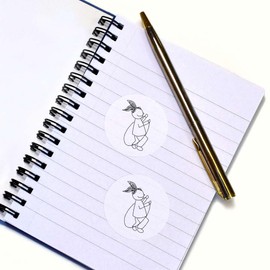 24 x 40mm Round 'Girl with A Skipping Rope' Stickers (SK00065788)